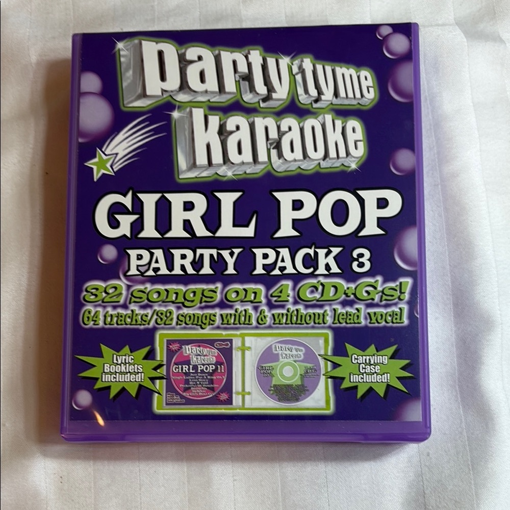 🌺SALE 5 for $20🌺Karaoke Girl Pop Party Pack 3 - 4 CD’s 32 Songs
